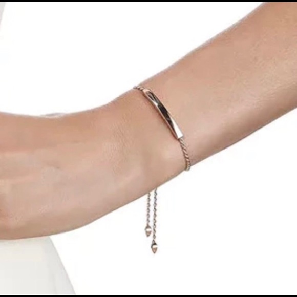 MONICA VINADER Jewelry - Monica Vinader Rose Gold Linear Chain Bracelet